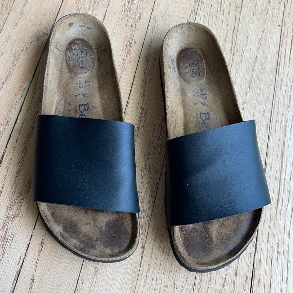 Birkenstock Betula black reggae slide sandals size 41 great condition